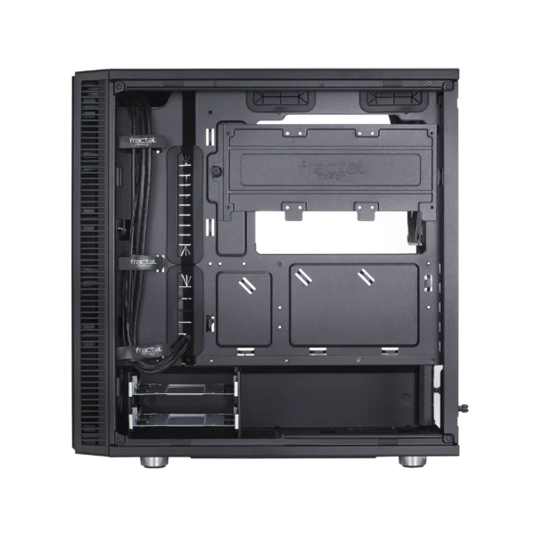 Fractal Design Define Mini C Black TG Micro-ATX Case - Define Mini C Black Tempered Glass