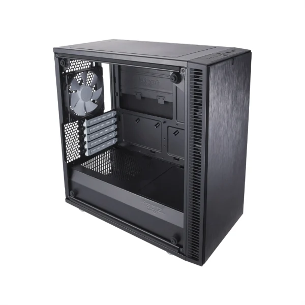 Fractal Design Define Mini C Black TG Micro-ATX Case - Define Mini C Black Tempered Glass