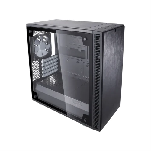 Fractal Design Define Mini C Black TG Micro-ATX Case - Define Mini C Black Tempered Glass