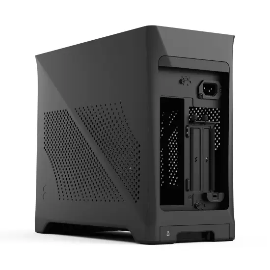 Era 2 Charcoal Grey ITX Case, Walnut Top Panel PSU Type 12 Fractal Design Era 2 Charcoal Grey ITX Case Walnut Top SFX PSU Aspect PWM Fans - Era 2 Charcoal Grey