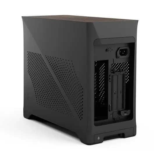 Era 2 Charcoal Grey ITX Case, Walnut Top Panel PSU Type 13 Fractal Design Era 2 Charcoal Grey ITX Case Walnut Top SFX PSU Aspect PWM Fans - Era 2 Charcoal Grey