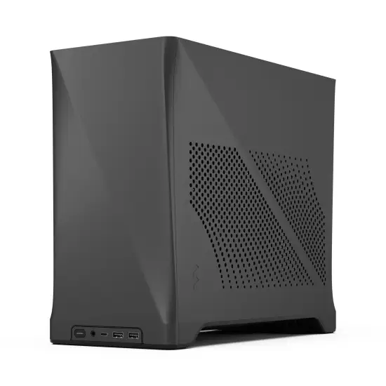 Era 2 Charcoal Grey ITX Case, Walnut Top Panel PSU Type 14 Fractal Design Era 2 Charcoal Grey ITX Case Walnut Top SFX PSU Aspect PWM Fans - Era 2 Charcoal Grey