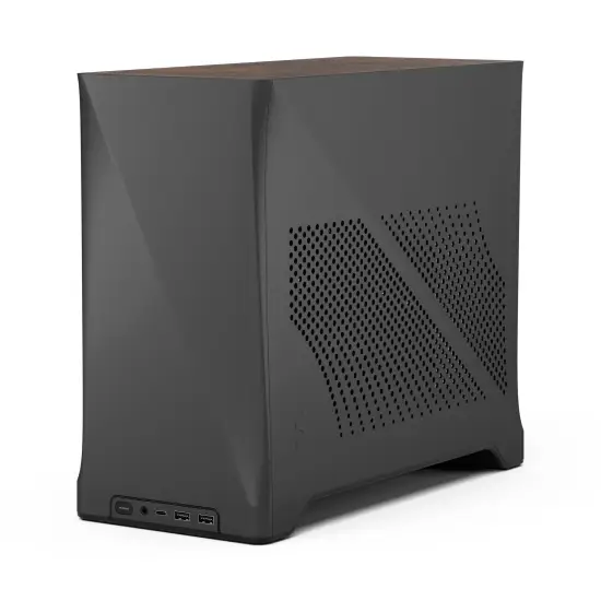 Era 2 Charcoal Grey ITX Case, Walnut Top Panel PSU Type 15 Fractal Design Era 2 Charcoal Grey ITX Case Walnut Top SFX PSU Aspect PWM Fans - Era 2 Charcoal Grey