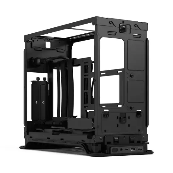 Era 2 Charcoal Grey ITX Case, Walnut Top Panel PSU Type 21 Fractal Design Era 2 Charcoal Grey ITX Case Walnut Top SFX PSU Aspect PWM Fans - Era 2 Charcoal Grey