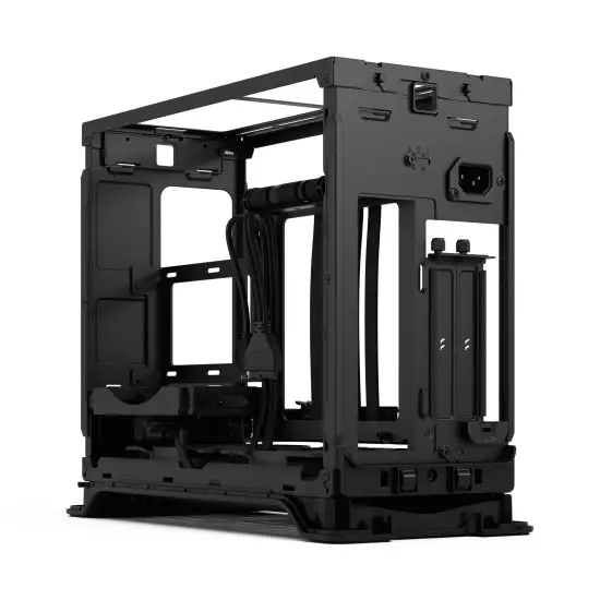 Era 2 Charcoal Grey ITX Case, Walnut Top Panel PSU Type 24 Fractal Design Era 2 Charcoal Grey ITX Case Walnut Top SFX PSU Aspect PWM Fans - Era 2 Charcoal Grey