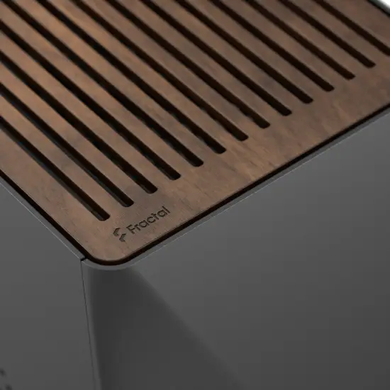 Era 2 Charcoal Grey ITX Case, Walnut Top Panel PSU Type 3 Fractal Design Era 2 Charcoal Grey ITX Case Walnut Top SFX PSU Aspect PWM Fans - Era 2 Charcoal Grey