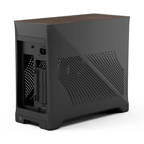 Era 2 Charcoal Grey ITX Case, Walnut Top Panel PSU Type 8 Fractal Design Era 2 Charcoal Grey ITX Case Walnut Top SFX PSU Aspect PWM Fans - Era 2 Charcoal Grey