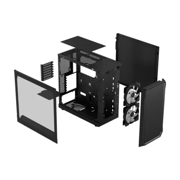 Fractal Design Focus 2 Black TG Clear Tint ATX Case - Focus 2 Black TG Clear Tint