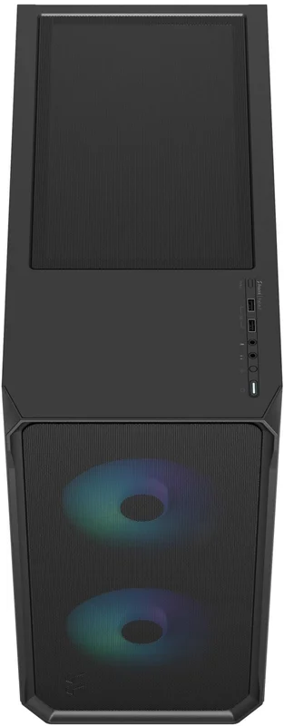 Fractal Design Focus 2 RGB Black TG Clear Tint ATX Case RGB Fans - Focus 2 RGB Black TG Clear Tint