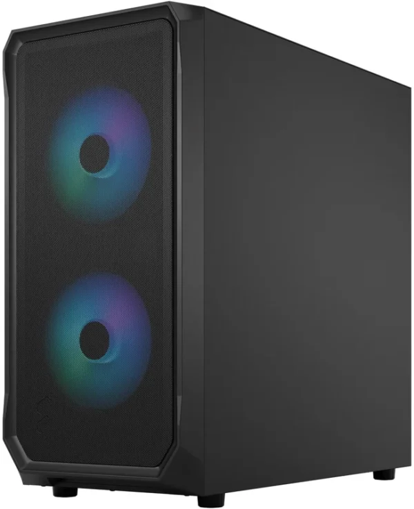 Fractal Design Focus 2 RGB Black TG Clear Tint ATX Case RGB Fans - Focus 2 RGB Black TG Clear Tint