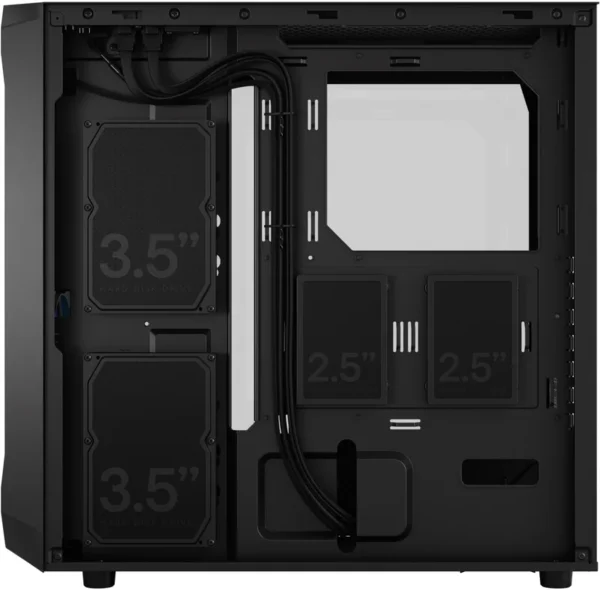 Fractal Design Focus 2 RGB Black TG Clear Tint ATX Case RGB Fans - Focus 2 RGB Black TG Clear Tint