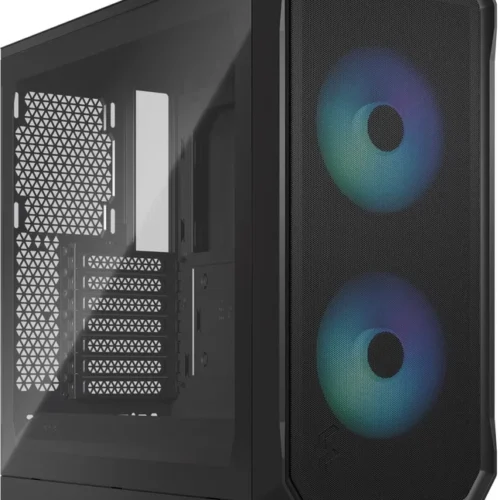 Fractal Design Focus 2 RGB Black TG Clear Tint ATX Case RGB Fans - Focus 2 RGB Black TG Clear Tint