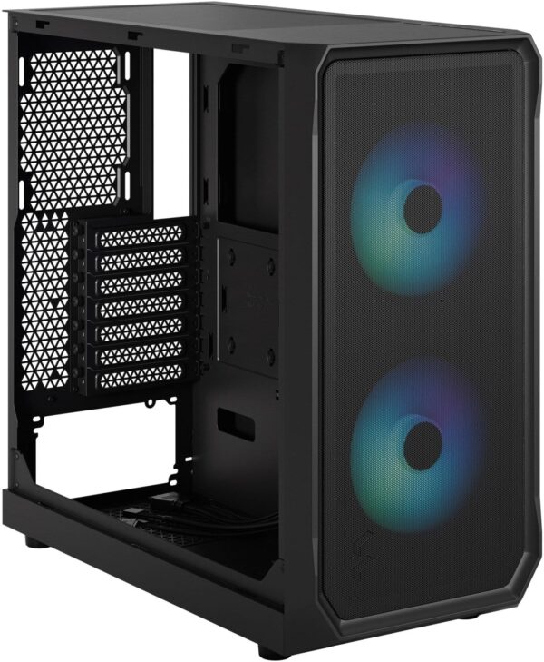 Fractal Design Focus 2 RGB Black TG Clear Tint ATX Case RGB Fans - Focus 2 RGB Black TG Clear Tint