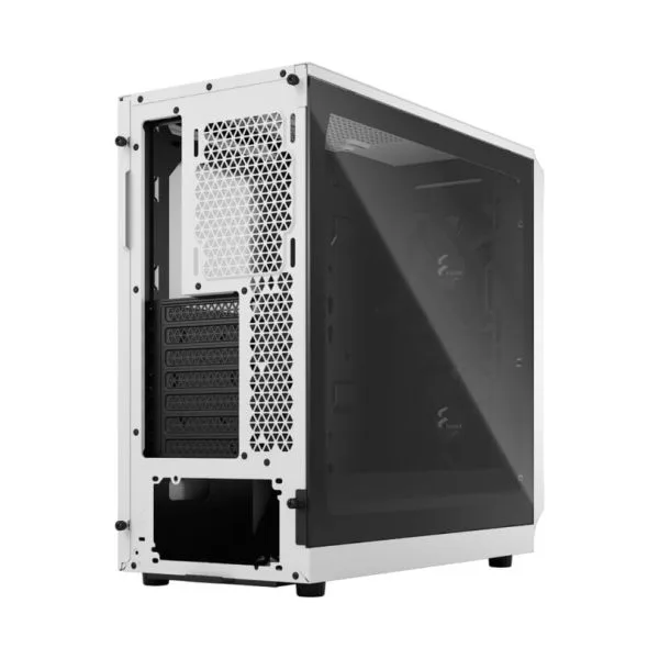 Fractal Design Focus 2 White TG Clear Tint ATX Case - Focus 2 White TG Clear Tint