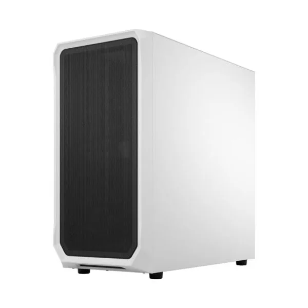 Fractal Design Focus 2 White TG Clear Tint ATX Case - Focus 2 White TG Clear Tint