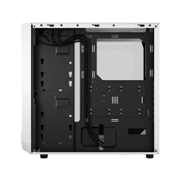 Fractal Design Focus 2 White TG Clear Tint ATX Case - Focus 2 White TG Clear Tint