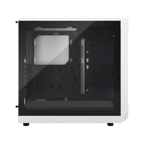 Fractal Design Focus 2 White TG Clear Tint ATX Case - Focus 2 White TG Clear Tint