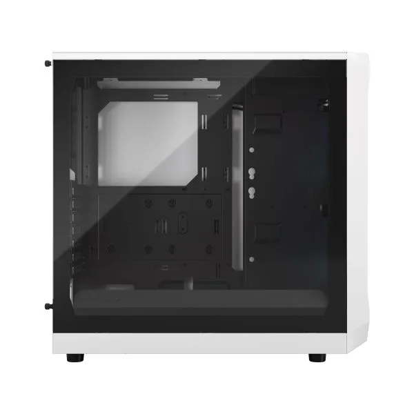 Fractal Design Focus 2 White TG Clear Tint ATX Case - Focus 2 White TG Clear Tint