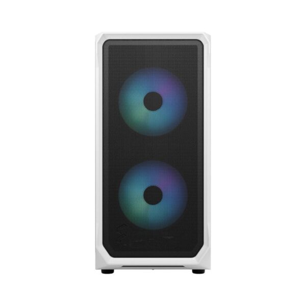 Fractal Design Focus 2 White TG Clear Tint ATX Case - Focus 2 White TG Clear Tint