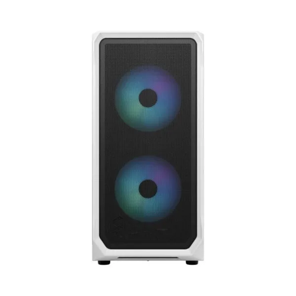 Fractal Design Focus 2 White TG Clear Tint ATX Case - Focus 2 White TG Clear Tint