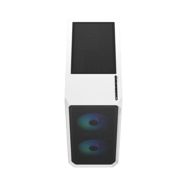 Fractal Design Focus 2 White TG Clear Tint ATX Case - Focus 2 White TG Clear Tint
