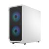 Fractal Design Focus 2 White TG Clear Tint ATX Case - Focus 2 White TG Clear Tint