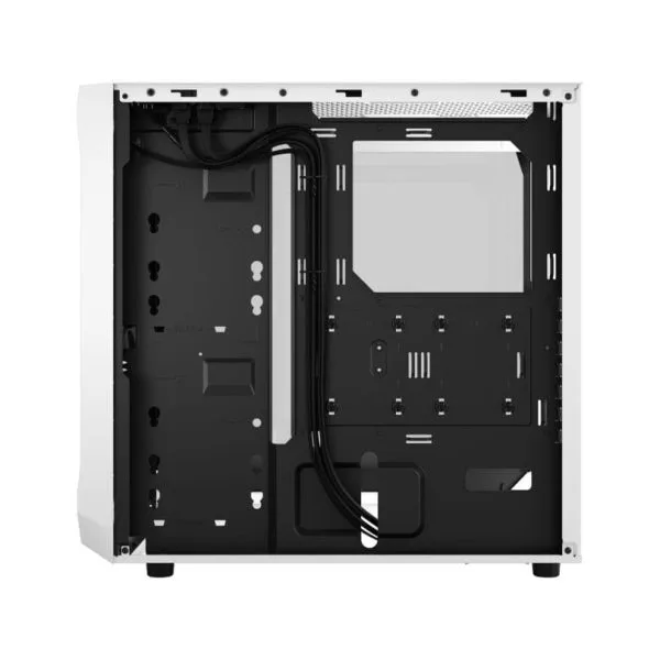 Fractal Design Focus 2 White TG Clear Tint ATX Case - Focus 2 White TG Clear Tint