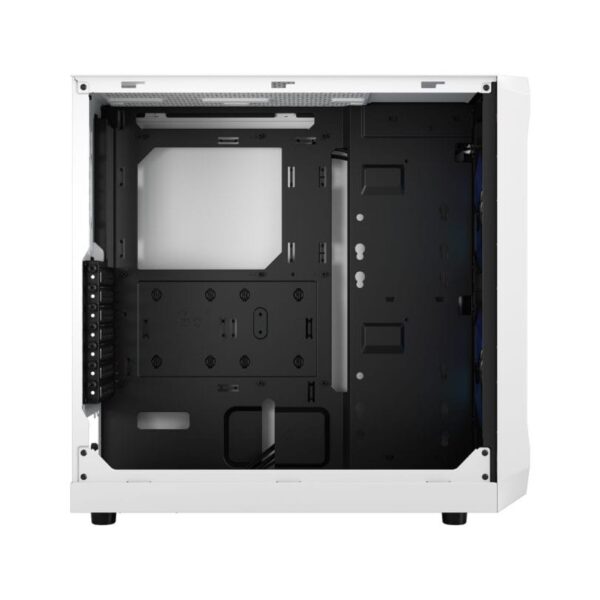 Fractal Design Focus 2 White TG Clear Tint ATX Case - Focus 2 White TG Clear Tint