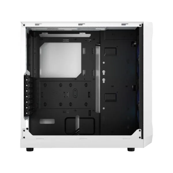 Fractal Design Focus 2 White TG Clear Tint ATX Case - Focus 2 White TG Clear Tint