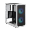 Fractal Design Focus 2 White TG Clear Tint ATX Case - Focus 2 White TG Clear Tint