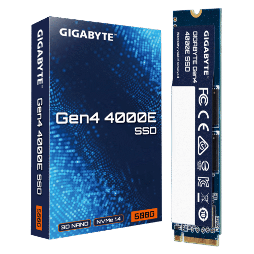 GIGABYTE Gen4 4000E SSD 500GB M.2 2280 PCIe 4.0 NVMe - GP-G440E500G