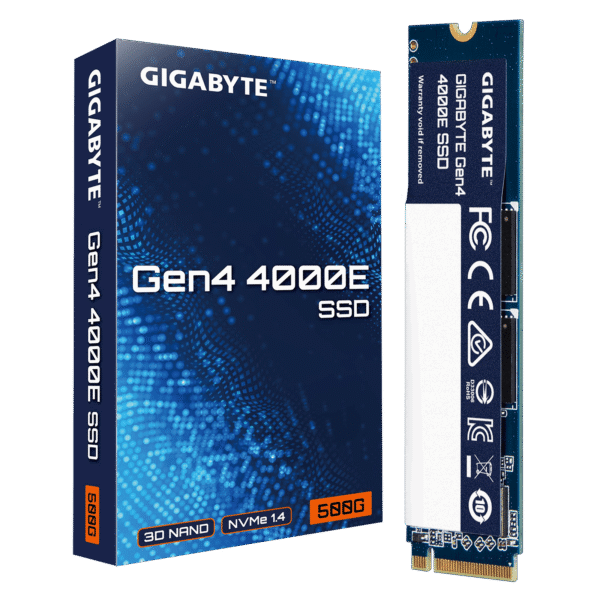 GIGABYTE Gen4 4000E SSD 500GB M.2 2280 PCIe 4.0 NVMe - GP-G440E500G