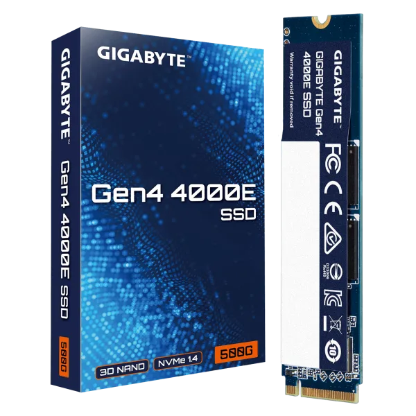 GIGABYTE Gen4 4000E SSD 500GB M.2 2280 PCIe 4.0 NVMe - GP-G440E500G