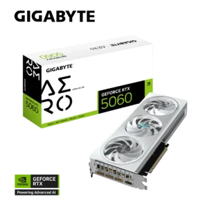 GV-N5060AERO-OC-8GD 2 GIGABYTE RTX 5060 AERO OC 8GB GDDR7 Blackwell Graphics Card Dual Fan DLSS 4 - GV-N5060AERO-OC-8GD