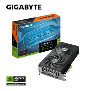 GIGABYTE RTX 5060 EAGLE OC SFF 8GB GDDR7 Blackwell Graphics Card Dual Fan DLSS 4 - GV-N5060EAGLE-OC-8GD