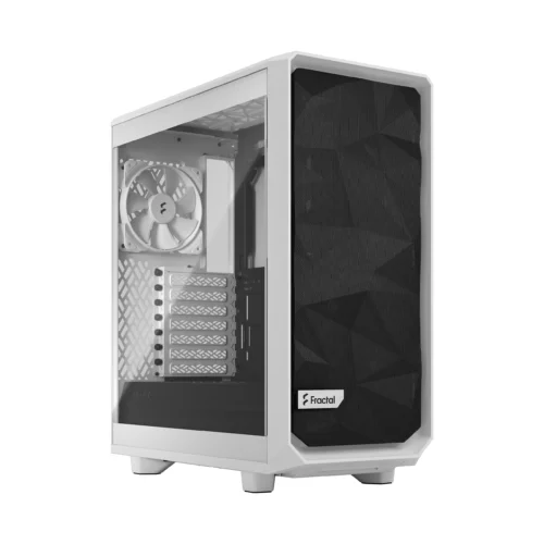 Fractal Design Meshify 2 Compact Lite White TG Clear Tint ATX Case - 843276103828