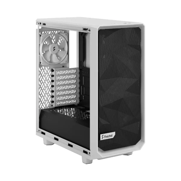 Fractal Design Meshify 2 Compact Lite White TG Clear Tint ATX Case - 843276103828
