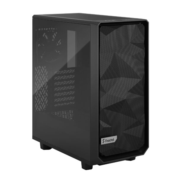 Fractal Design Meshify 2 Compact RGB Black TG Light Tint ATX Case RGB Fans - 843276103699