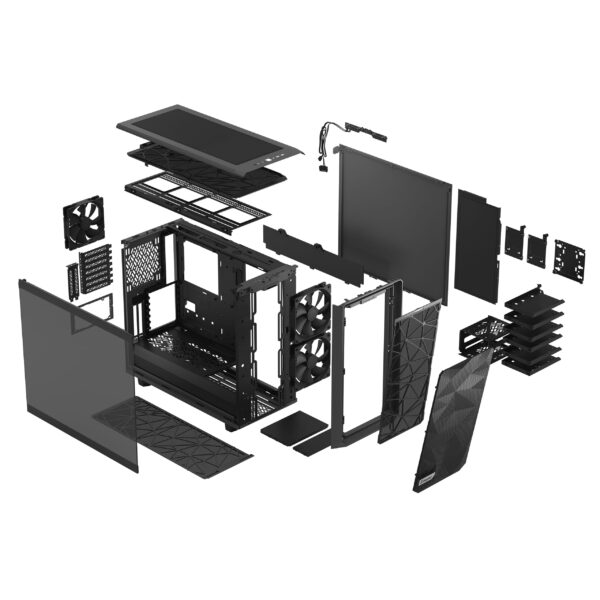 Fractal Design Meshify 2 Gray TG Light Tint ATX Case - 843276102456
