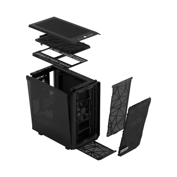 Fractal Design Meshify 2 Mini Black TG Dark Tint Micro-ATX Case - 843276102647