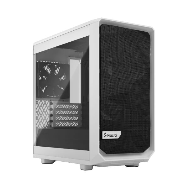 Fractal Design Meshify 2 Mini White TG Clear Tint Micro-ATX Case - 843276102654
