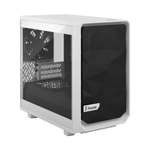 Fractal Design Meshify 2 Nano White TG Clear Tint Mini-ITX Case - 843276102630
