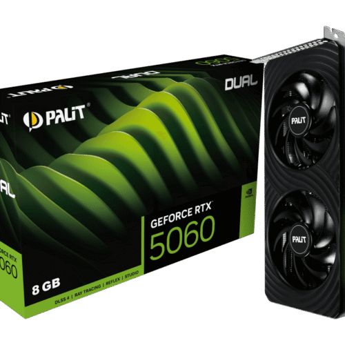 PALIT GeForce RTX 5060 Dual 8GB GDDR7 Blackwell Graphics Card Dual Fan DLSS 4 - NE75060019P1-GB2063D