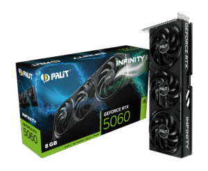 PALIT GeForce RTX 5060 Infinity 3 8GB GDDR7 Blackwell Graphics Card Triple Fan DLSS 4 - NE75060019P1-GB2063S