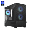 Fractal Design Pop Mini Air RGB Black TG Clear Tint Micro-ATX Case RGB Fans - Pop Mini Air RGB Black TG Clear Tint