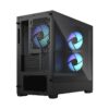 Fractal Design Pop Mini Air RGB Black TG Clear Tint Micro-ATX Case RGB Fans - Pop Mini Air RGB Black TG Clear Tint