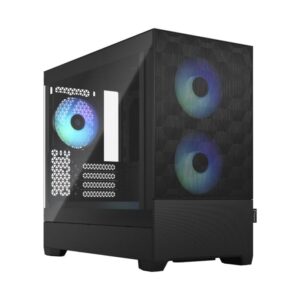 Fractal Design Pop Mini Air RGB Black TG Clear Tint Micro-ATX Case RGB Fans - Pop Mini Air RGB Black TG Clear Tint