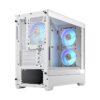 Pop Mini Air RGB White TG Clear Tint 4 Fractal Design Pop Mini Air RGB White TG Clear Tint Micro-ATX Case RGB Fans - Pop Mini Air RGB White TG Clear Tint