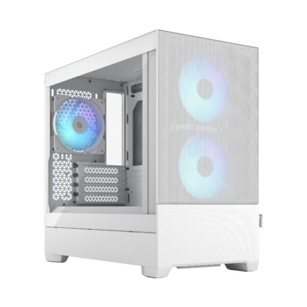 Pop Mini Air RGB White TG Clear Tint Fractal Design Pop Mini Air RGB White TG Clear Tint Micro-ATX Case RGB Fans - Pop Mini Air RGB White TG Clear Tint
