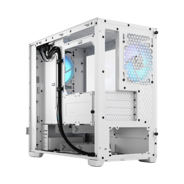 Pop Mini Air RGB White TG Clear Tint 8 Fractal Design Pop Mini Air RGB White TG Clear Tint Micro-ATX Case RGB Fans - Pop Mini Air RGB White TG Clear Tint